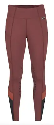 Kerrits Free Style Knee Patch Pocket Tight-XL-Mahogany/Cinnabar