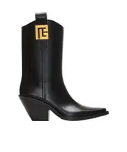 Balmain Pointed Toe Ankle Boots 35,36,37 Black