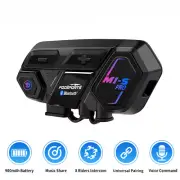 Motorcycle Intercom Bluetooth Helmet Headset 10 Riders 2000M Communicator Share