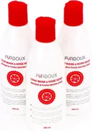 Purdoux CPAP Cleaning Soap for Hose and Mask (3 Bottle 250mL/8.04 oz pack) (Grap