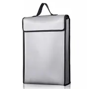 Fireproof Document Bag A4 Valuables Protection Bag Fire and Water Resistant Bag