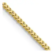 Real 10kt Yellow Gold 1.5mm Franco Chain; 16 inch; Lobster Clasp