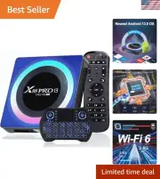 RK3528 Quad-Core Android Box 2025 with 4GB RAM & WiFi 6 for Ultimate Streaming