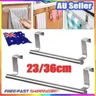 Kitchen Hook Over Door Bathroom Rail Cupboard Hanger Bar Tea Towel Holder RackEV