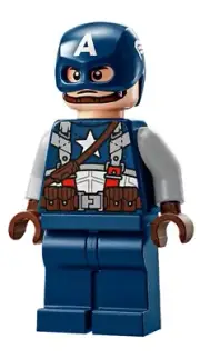 LEGO Captain America Minifigure / Marvel Logo 76313 / New Same Day Shipping!!!!!