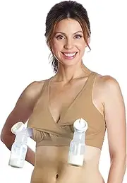 [Rumina] Racerback Hands Free Pump&Nurse Nursing Bra for Pumping.