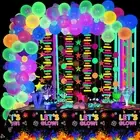 Neon Glow in the Dark Birthday Party Decorations Supplies Party Neon Balloons