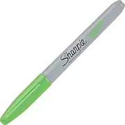 Sharpie Fine Marker, Neon Green (Pack of 12)