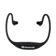 S9 Wireless Sports Bluetooth Earphones for iPhone Huawei XiaoMi Phone, Support TF / SD Card & Microphone(Black) BLACK COLOR