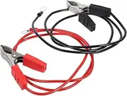 HEALEEP 2pcs Jumper Cable Battery Clamps with Cables Durable Car Jump Starter Clamps Ergonomic Design for Secure Connection for Portable Battery Charging
