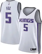 De'Aaron Fox Sacramento Kings NBA Kids Youth 8-20 Association Edition White Swingman Jersey