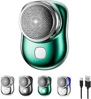Lurezas Shaver, Lurezas Mini Shaver, Mini Shave Portable Electric Shaver, Suitable for Travel, Car, Portable for Face, Legs, Underarms, Chest, And More (Green)
