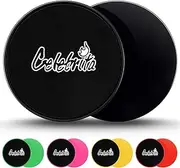 Celebrita Pair of Gliding Discs Core Sliders Ab, Back, Hip, and Leg Exercise Gear for Gym, Home, Yoga, Pilates | Strengthen Abdomen, Burn Fat, Improve Balance