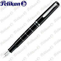 在飛比找momo購物網優惠-【Pelikan】百利金 M215 黑色銀圈環鋼筆(送原廠4