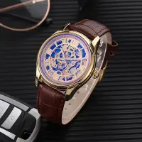 在飛比找Yahoo!奇摩拍賣優惠-熱銷 概念時尚潮男錶2018新款帶機械錶防水機械皮帶男錶54