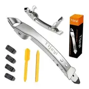 Caulking Tool Kit Stainless Steel Grout Removal Tool,4 in 1 Tile Caulk Remover