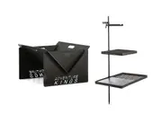 Adventure Kings Campfire Cooking Grill BBQ Combo + Portable Camping Fire Pit 4WD