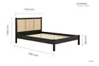 Indian Solid Wood Double Bed Rest Bed Restroom Bedroom Bed