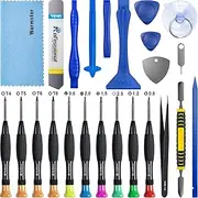 Warmstor 22 Pieces Premium Opening Pry Tool Screwdriver Set Repair Kit for Fix Apple iPhone 15 14 13 12 11 Pro Max/XS/XR/X/8 Plus/7/6,iPad Pro/Air/Mini,iPod,Cell Phone,Pry Open Replace Screen Battery