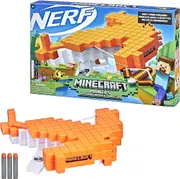 Nerf Minecraft Pillager Crossbow Dart-Blasting Includes 3 Nerf Elite Darts Fire