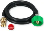 6ft Propane Adapter Hose 1lb to 20lb for Weber Blackstone Grills Buddy Heater