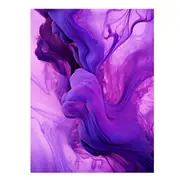 Purple Abstract Artwork Canvas Print