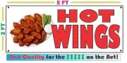 Full Color HOT WINGS BANNER Sign NEW Larger Size Best Quality for the $ Chicken