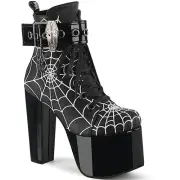 Pleaser Demonia 5" Heel Lace-Up Ankle Boots Zipper Adult Women Shoes Torment/51