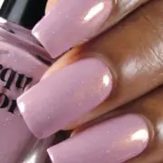 Cirque Colors Plush Suede - Pink Lilac Copper Shimmer Holo Sparkle Nail Polish