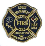 South Milwaukee (Milwaukee County) WI Wisconsin Fire Rescue EMS Hazmat patch