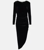[Veronica Beard] Veronica Beard Tristana velvet midi dress AU 16 black