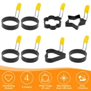 4Pcs Pancake Rings Stainless Steel Egg Ring Set Nonstick Fried Egg Rings xiWYM