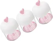 [Minkissy] Multi-functional Bubble Maker 3pcs Face Wash Foamer Skincare Device Portable Design Red for Skin