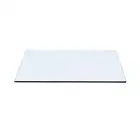 15" X 22" Rectangle Tempered Glass Table Top 3/8" Thick Flat Polish Edge and Tou