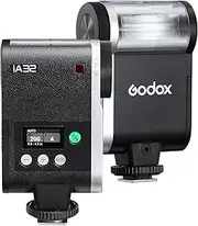 Godox iA32 iFlash Mini Speedlite GN15 A/M Mode Camera Flash with S1/S2 Optical Trigger Tilting Flash Head for Fuji, Canon, Nikon, Sony, Olympus, Panasonic Camera