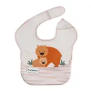 Tiny Twinkle - Mess-Proof Easy Bib - Wombat Beige