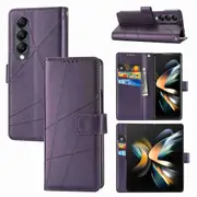For Samsung Galaxy Z Fold4 5G Embossed Pu Leather Phone Case