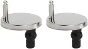 Quick Release Toilet Seat Fixings, 2Pcs Toilet Seat Hinges Replacement Parts for Toilet Blind Holes, Regular 65mm
