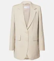 [Max Mara] Max Mara Single-breasted wool blazer UK 6 beige