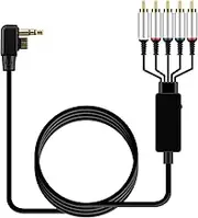 OSTENT AV HDTV TV Video Component Cable Cord Compatible for Sony PSP 2000 Console