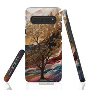 For Samsung Galaxy S10 5G Tough Protective Cover, Mysterious Golden Tree