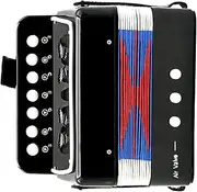 Button Accordion for Kids – Children's Music Instrument, Educational Toy | Lightweight Accordion Toy with 7 Buttons, Portable Mini Keyboard for todlers, Fun Musical Activity for Learning at Home, Sch
