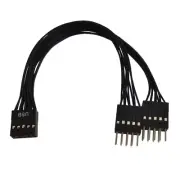 USB 9pin Extension Cable USB Header Extension Cord to 2 Splitter Cord 10CM