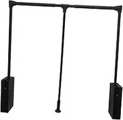Pull Down Closet Rod Adjustable Lift Wardrobe Rail, for Hanging Clothes, Adjustable Width, Extendable Cloth Hanger