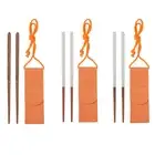 Sandalwood Folding Chopsticks Outdoor Camping Picnic Travel Portable Tableware