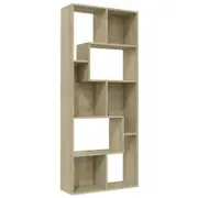 vidaXL Book Cabinet Sonoma Oak Engineered Wood Home Organiser Storage Shelf