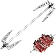 Stainless Steel Rotisserie Fork BBQ Grill Fork for Roast Chicken Fish Meat Durable Heat Resistant Design Fits Ovens Air Fryers
