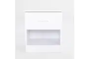 2X Bedside Tables Storage Cabinet Nightstand 1 Drawer 1 Shelf ELLA WHITE
