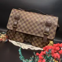 在飛比找PopChill優惠-[二手] Louis Vuitton LV 咖啡色棋盤格 雙