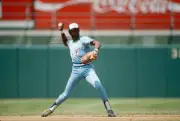 Alfredo Griffin Of The Toronto Blue Jays 1980 Baseball Photo 13